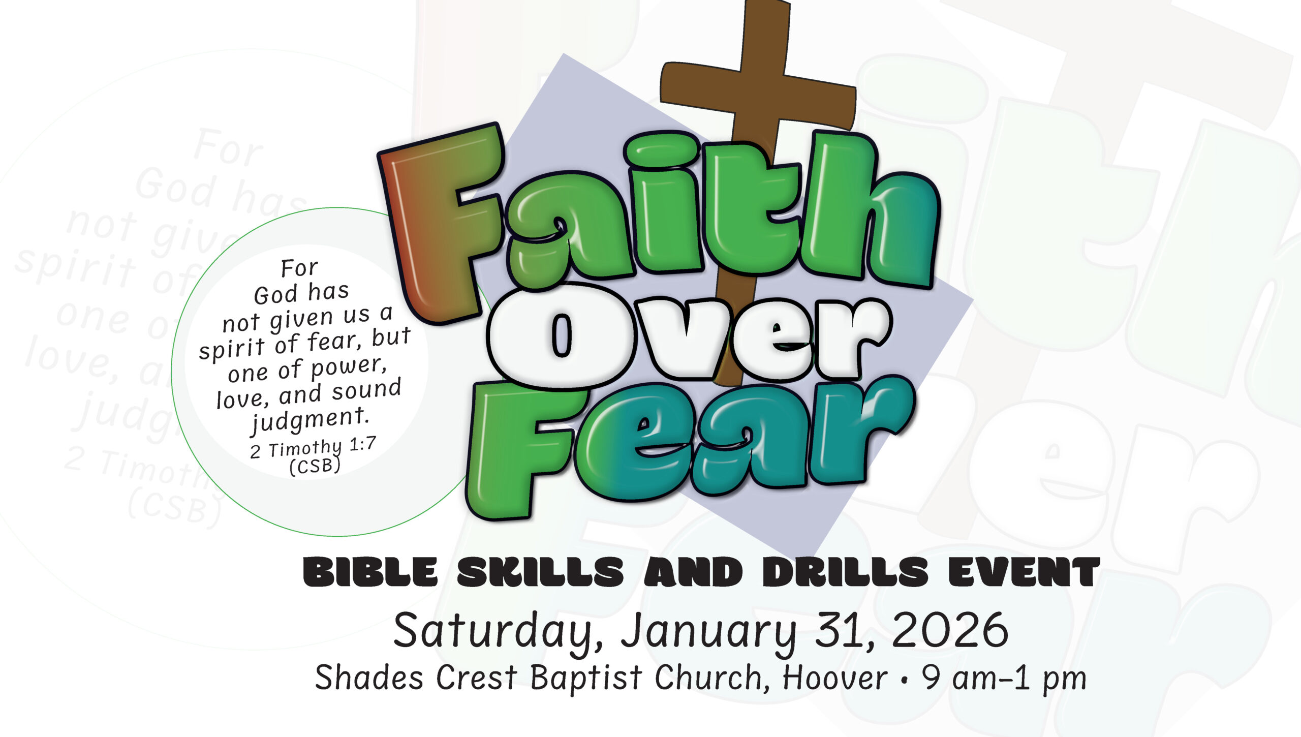 Faith Over Fear Bible Skills and Drills Event